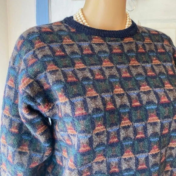 Tricots St. Raphael Fair Ail Pure New Wool Sweater Women Size M - Picture 5 of 6